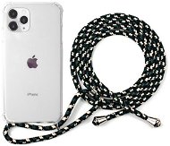 Epico Nake String Case iPhone 11 Pro Max, Transparent White/Black-White - Phone Cover