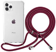 Epico Nake String Case iPhone 11 Pro Max, Transparent White/Red - Phone Cover