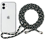 Epico Nake String Case iPhone 12 mini fehér átlátszó / fekete-fehér tok - Telefon tok