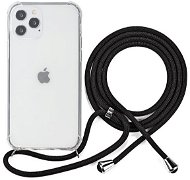 Epico Nake String Case iPhone 12 Pro Max, Transparent White/Black - Phone Cover