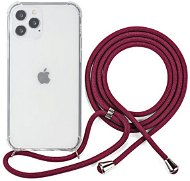 Epico Nake String Case iPhone 12 Pro Max Transparent White/Red - Phone Cover