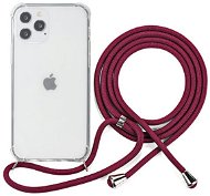 Epico Nake String Case iPhone 12/12 Pro fehér átlátszó / piros tok - Telefon tok