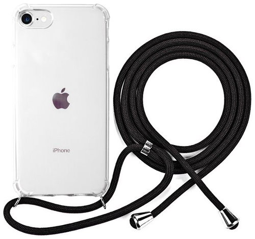 Epico Nake String Case iPhone 7/8/SE, Transparent White/Black - Phone Cover - Main image