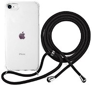 Epico Nake String Case iPhone 7/8/SE – biela transparentná/čierna - Kryt na mobil
