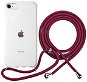 Epico Nake String Case iPhone 7/8 / SE, Transparent White/Red - Phone Cover