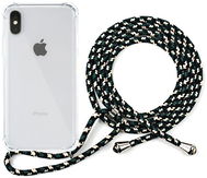 Epico Nake String Case iPhone X/XS, Transparent White/Black-White - Phone Cover