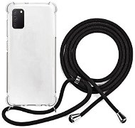 Epico Nake String Case Samsung Galaxy A41, Transparent White/Black - Phone Cover