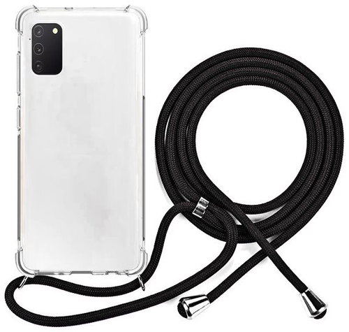Epico Nake String Case Samsung Galaxy A41 - weiß transparent / schwarz - Handyhülle - Hauptbild