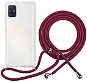 Epico Nake String Case Samsung Galaxy A51 – biela transparentná/červená - Kryt na mobil
