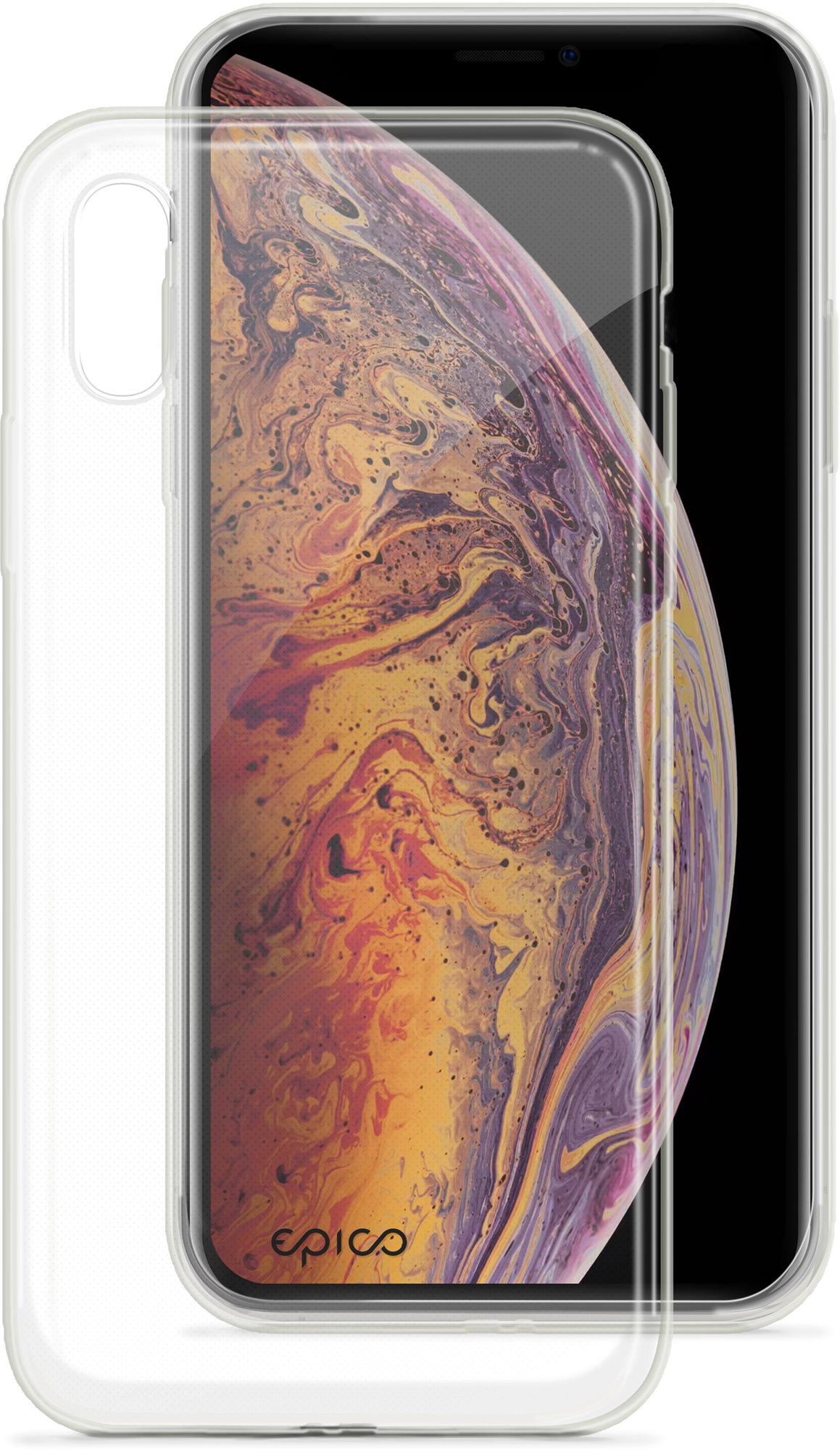 Epico Ronny Gloss Samsung Galaxy A04s fehér átlátszó tok