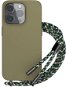 Handyhülle EPICO Silikonhülle mit Umhängeband für iPhone 13/14 - grün - Kryt na mobil
