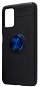 Kryt na mobil Spello Silk Matt kryt s krúžkom na Samsung Galaxy A22 5G – čierny/modrý krúžok - Kryt na mobil