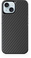 Handyhülle Epico Mag+ Hybrid Carbon Cover für iPhone 15 mit MagSafe Unterstützung - Schwarz - Kryt na mobil
