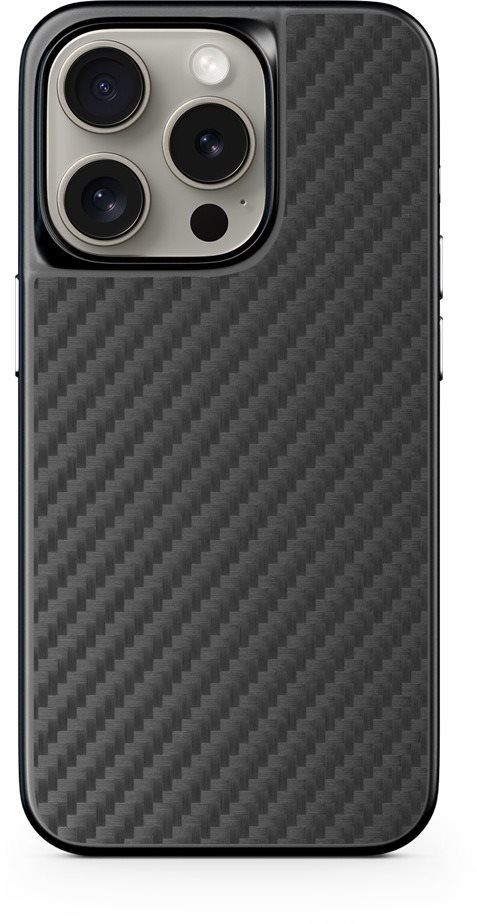 Epico Mag+ Hybrid Carbon iPhone 15 Pro MagSafe fekete tok