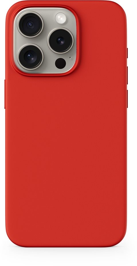 Epico Mag+ iPhone 15 Pro Max MagSafe sötétpiros szilikon tok