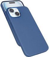 Epico Mag+ iPhone 15 kék bőr tok - Telefon tok