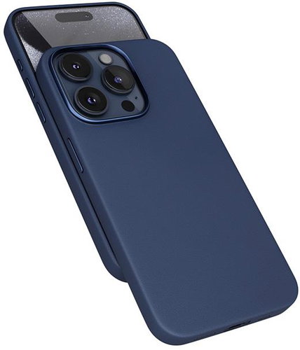 Epico Mag+ Lederhüule iPhone 15 Pro Max - Blau - Handyhülle - Hauptbild