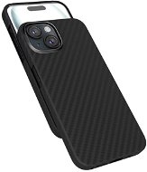 Epico Mag+ Carbon iPhone 15 Plus fekete MagSafe tok - Telefon tok