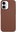 Leather iPhone 16 cover - brown