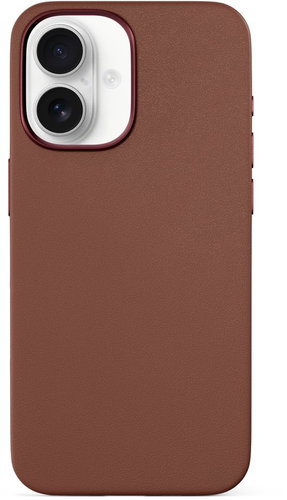 Epico Mag+ leather iPhone 16 cover - brown - Phone Cover - Main image