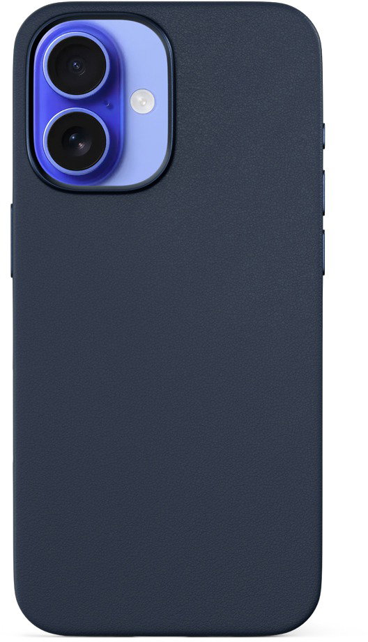 Epico Mag+ iPhone 16 Plus kék bőr tok