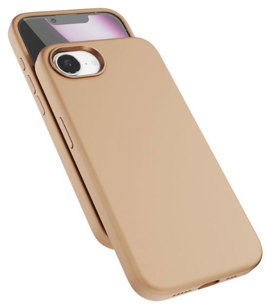 Epico Mag+ Pro iPhone 16e szilikon tok - sivatagi titán