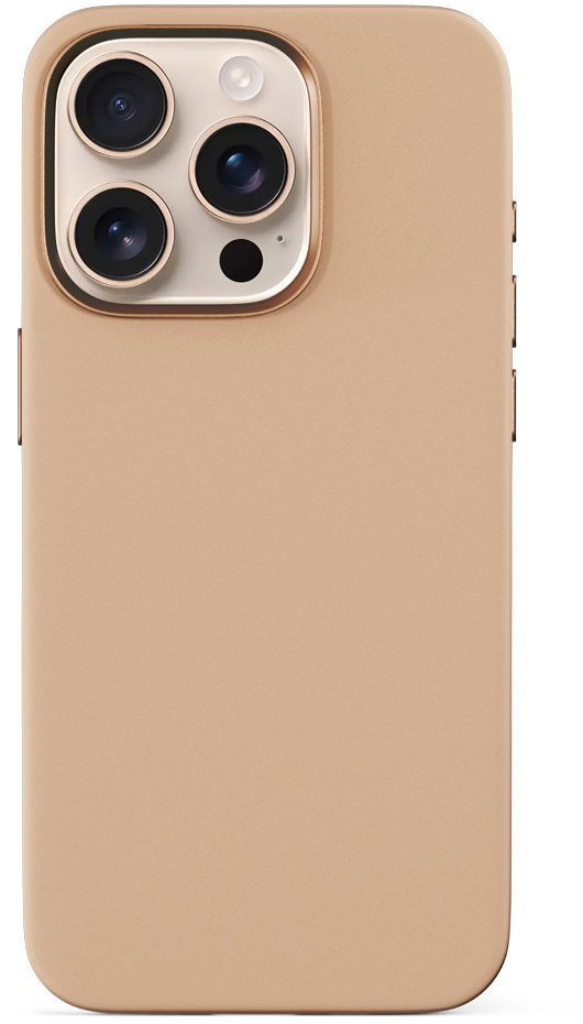 Epico Mag+ Silicone iPhone 16 Pro sivatagszínű titán tok