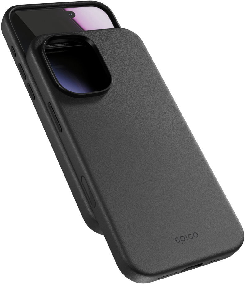 Epico Mag+ iPhone 17 fekete bőrtok