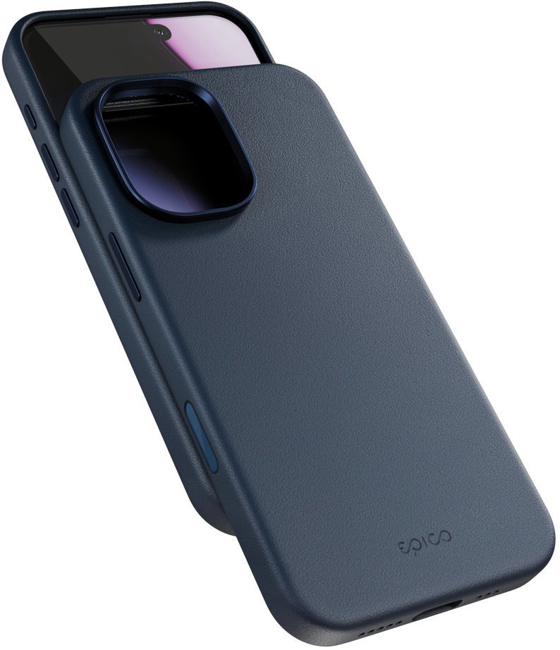 Epico Mag+ iPhone 17 kék bőrtok