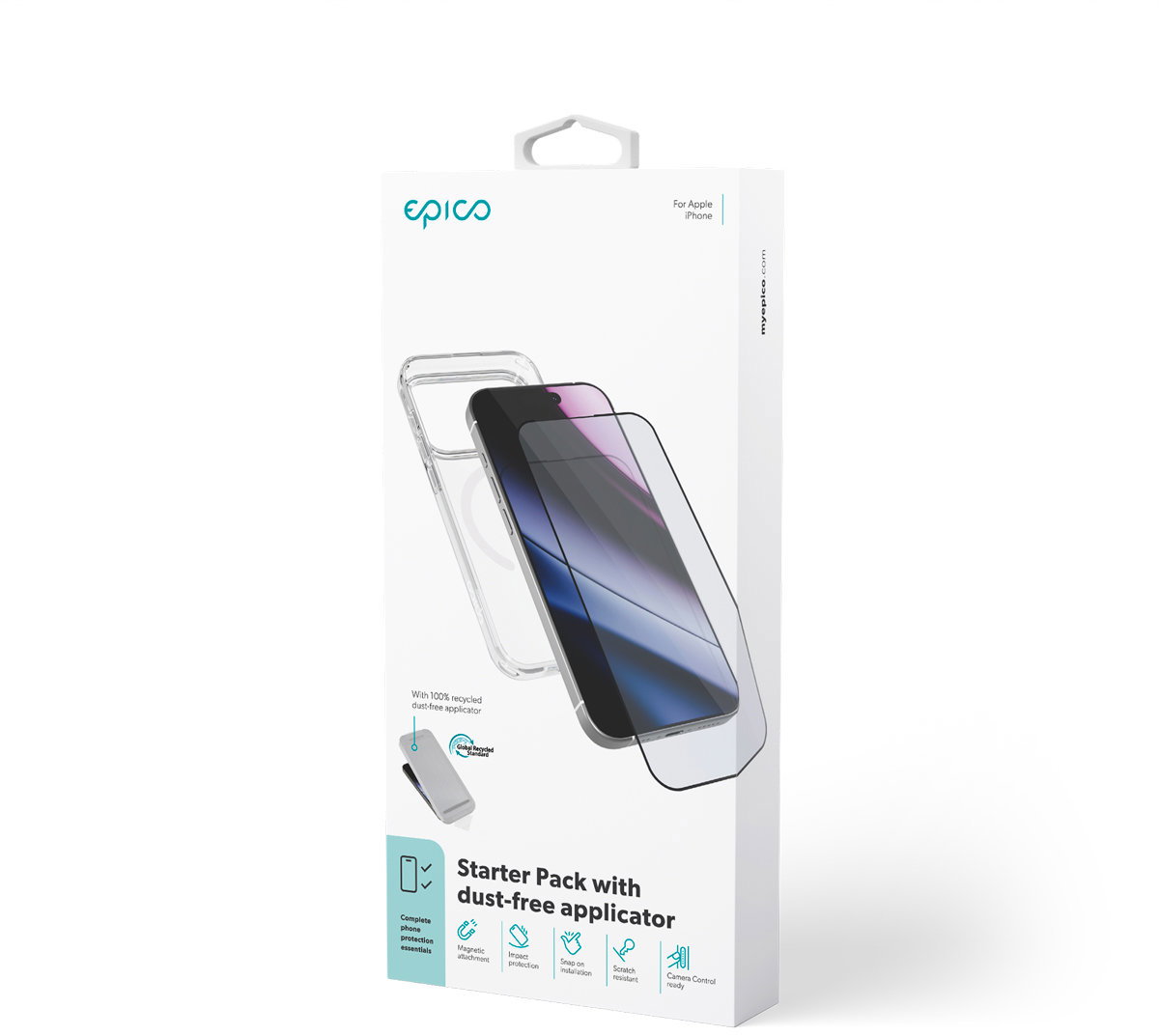 Epico Starter Pack iPhone 17 Pro Max üvegfólia + Hero Mag+ átlátszó tok