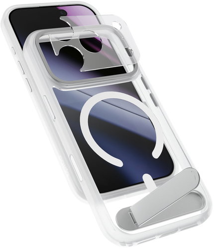 Epico HeroStand Pro Mag+ Case iPhone 17 Pro Max/18 Pro Max se skládacím stojánkem - matná transparen - Phone Cover - Main image