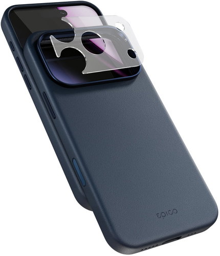 Epico Leather Pro Mag+ Case iPhone 17 Pro/18 Pro Qi2 & MagSafe kompatibel - Blau - Handyhülle - Hauptbild
