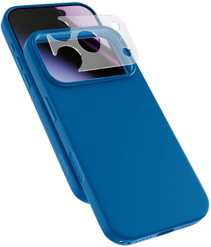 Epico Silicone Pro Mag+ Case iPhone 17 Pro Max/18 Pro Max Qi2 & MagSafe kompatibilní - modrá - Phone Cover - Main image