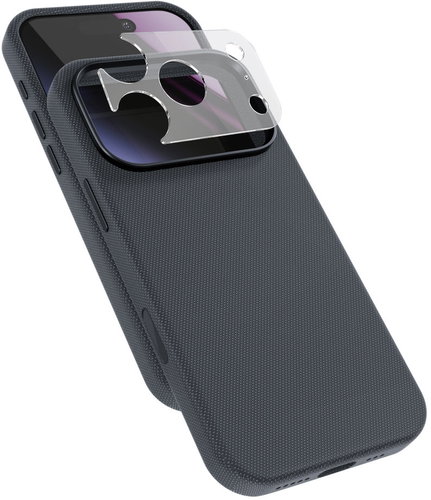 Epico SolidWoven Pro Mag+ Case iPhone 17 Pro Max/18 Pro Max Qi2 & MagSafe kompatibel - Schwarz - Handyhülle - Hauptbild