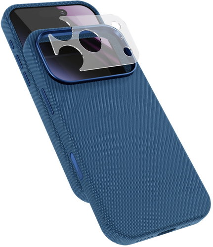 Epico SolidWoven Pro Mag+ Case iPhone 17 Pro Max/18 Pro Max Qi2 & MagSafe kompatibilní - modrá - Phone Cover - Main image