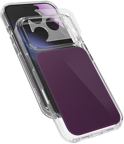 Epico Tile Mag+ Case iPhone 17 Pro/18 Pro Qi2 & MagSafe kompatibilní - tmavě fialová - Phone Cover - Main image