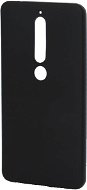 Handyhülle Epico Silk Matt für Nokia 6.1 - schwarz - Kryt na mobil