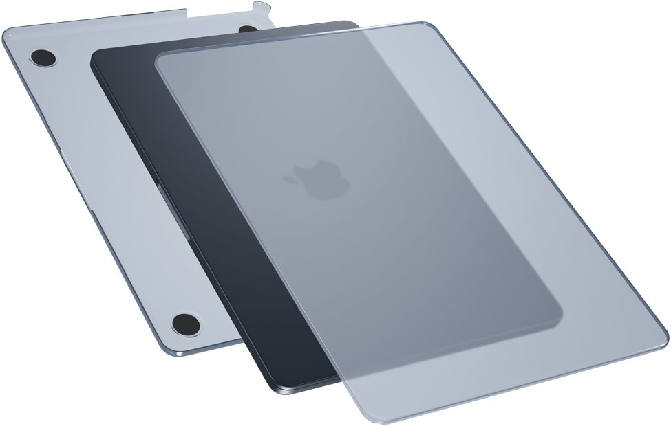 Epico Slim Shell for Macbook Air 15" M2/M3/M4 (A2941/A3114) - matt kék