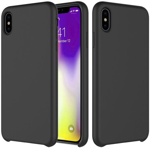Epico Silicone for iPhone XS Max - black - Phone Cover - Main image