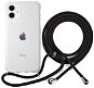 Epico Nake String Case iPhone 11, Transparent White/Black - Phone Cover