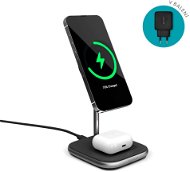 Epico 2in1 Wireless Charger Made for MagSafe with Adapter - Black - MagSafe Wireless Charger