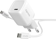 Epico 30W PD Charger Bundle with USB-C to USB-C Cable 1.2m - bílá - Nabíječka do sítě