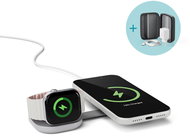 Epico UltraBase Qi2 25W 2in1 Fold kovová Mag+ bezdrátová nabíječka EF35 - stříbrná - Wireless Charger