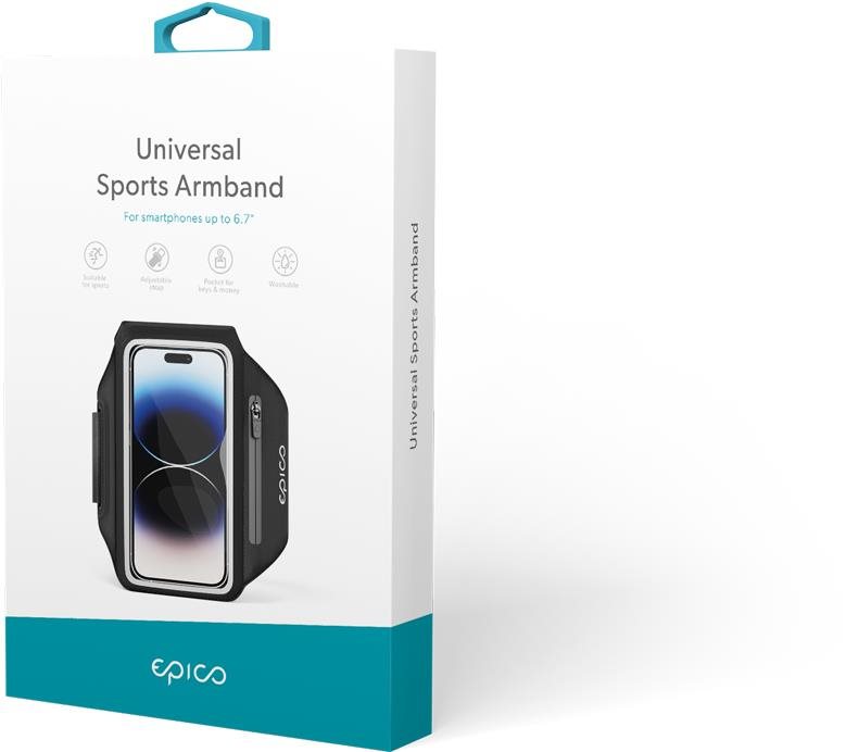 Epico Universal Sports Armband 6.7" - fekete flip tok