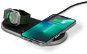 Epico Wireless Metal Charger für Apple Watch und iPhone mit Adapter - schwarz - Kabelloses Ladegerät