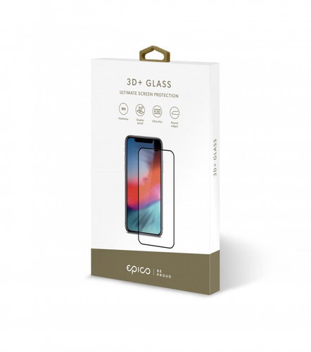 EPICO 3D + GLASS iPhone XS Max / X Max - Black - Glass Screen Protector - Main image