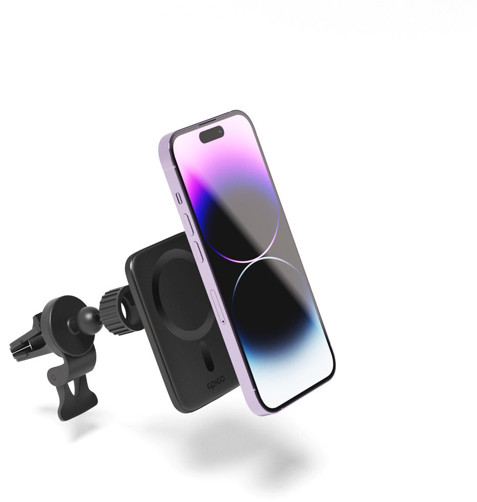 Epico Ultrathin, MagSafe, autós, vezeték nélküli - fekete