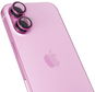 Ochranné sklo na objektiv Epico hliníkové ochranné sklo na čočky fotoaparátu pro iPhone 16/16 Plus - růžová - Ochranné sklo na objektiv