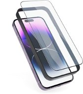 Epico Edge To Edge ochranné sklo pro iPhone 13 / 13 Pro / iPhone 14  - 2ks s instalačním rámečkem - Glass Screen Protector