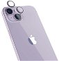 Epico Hliníkové ochranné sklo na šošovky fotoaparátu na iPhone 14/14 Plus fialové - Ochranné sklo